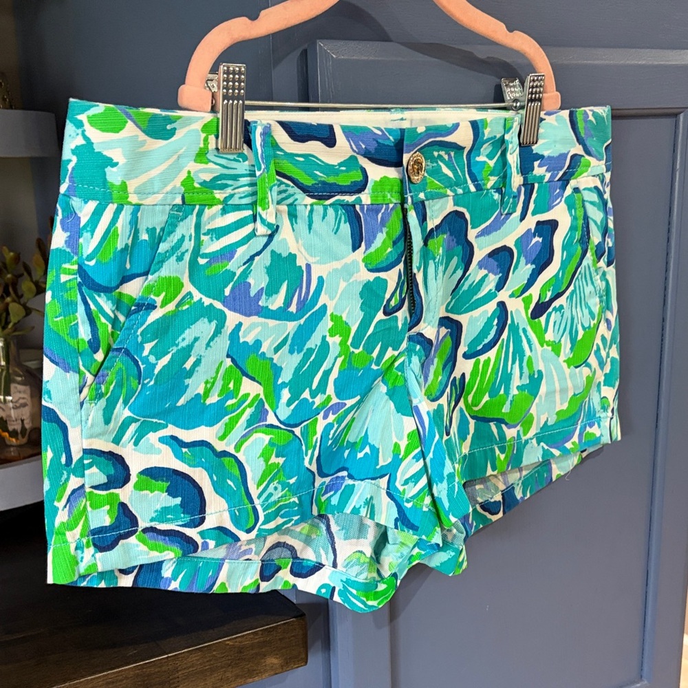 Lilly Pulitzer Vibrant Blue and Green Shorts